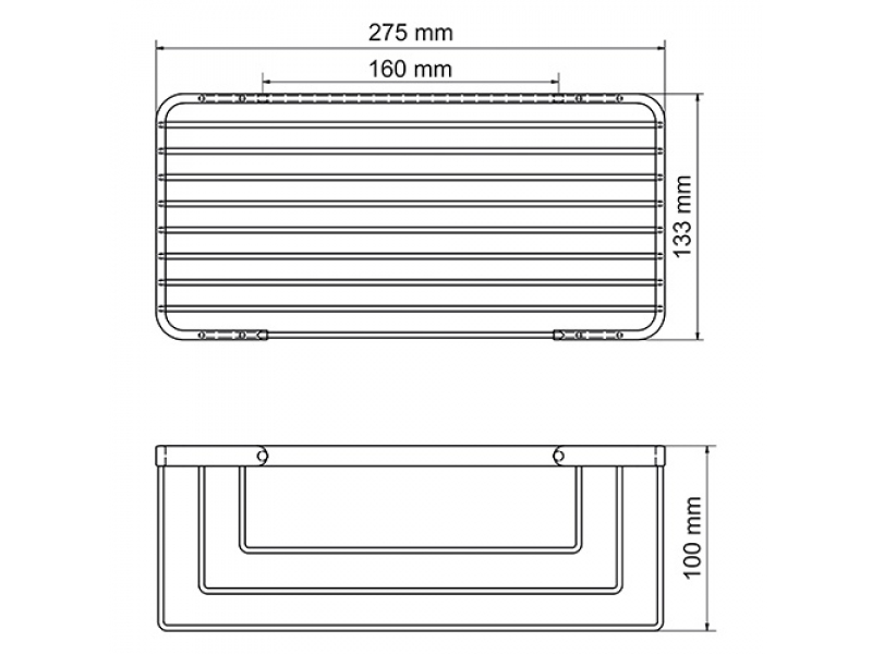 Купить Полка металлическая WasserKraft 744