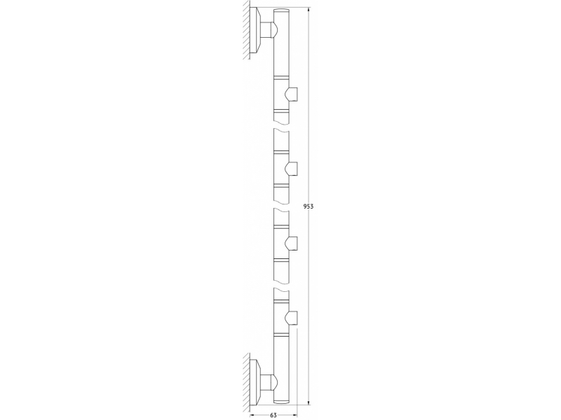 Купить Штанга FBS Standard STA 076 четырехпозиционная длина 95 см
