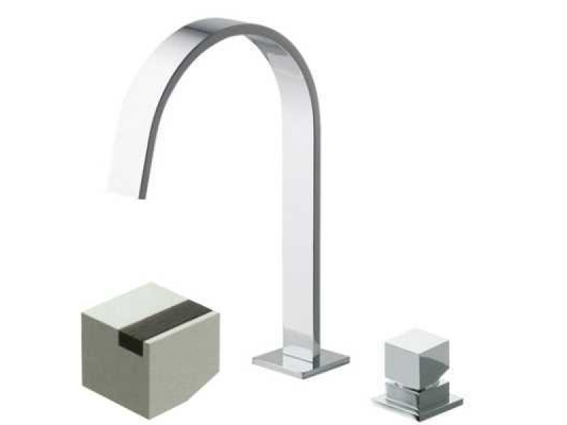 Купить Смеситель Bandini Ice Cube 2 750920PN04LW для раковины, никель/ручка венге