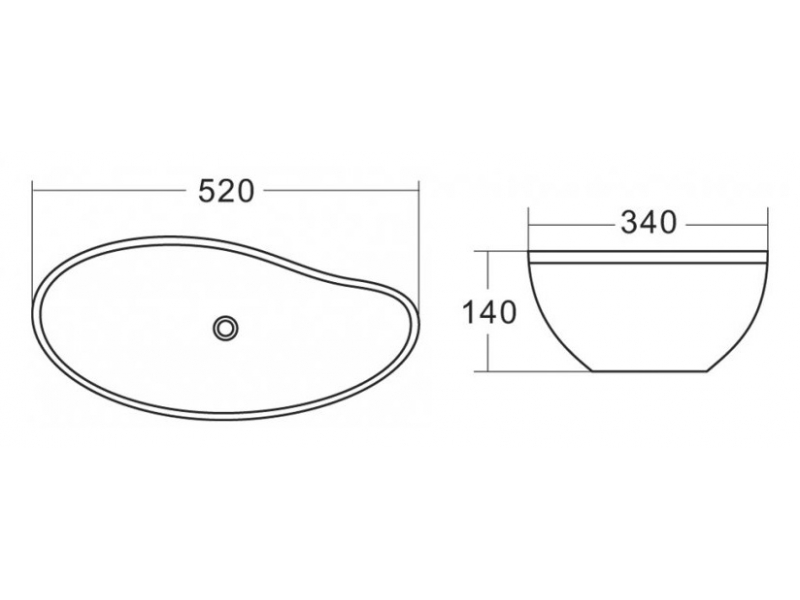 Купить Раковина Belbagno 52 см, белый, BB1362