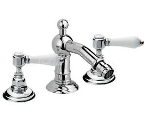 Смеситель Nicolazzi Dames Anglaises 1415CR78 для биде, хром, ручки P. Mont Blanc