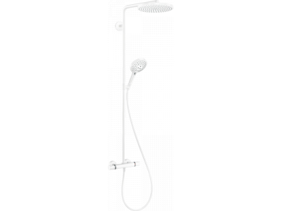 Душевая система Hansgrohe Raindance Select S Showerpipe 240 1jet PowderRain 27633700, белый матовый