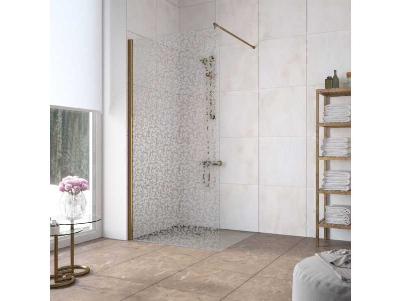 Купить Неподвижная стенка Vegas Glass EAF Lux 86 05 R03, профиль - бронза, стекло – фея, 86*199,5 см