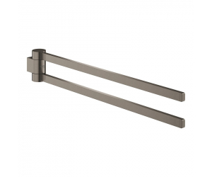 Полотенцедержатель двойной поворотный Grohe Selection 41063AL0, 44.1 см, черный графит матовый