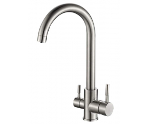 Смеситель Zorg Steel Hammer SH 713 INOX для кухни под фильтр, нержавеющая сталь