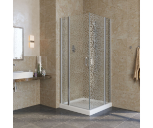Душевой уголок Vegas Glass EFA Lux, 110 x 110 x 199.5 см, профиль матовый хром, стекло фея