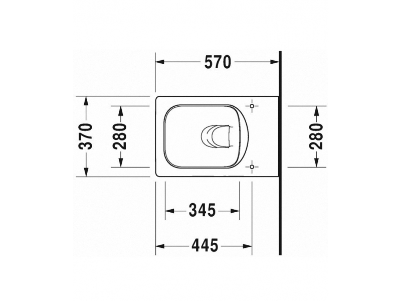 Купить Подвесной унитаз Duravit Vero Air Rimless 2525090000 37 х 57 см