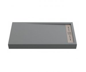 Поддон литьевой Bas Stella 100 x 80 см, ЛП00134, серый (cement grey)