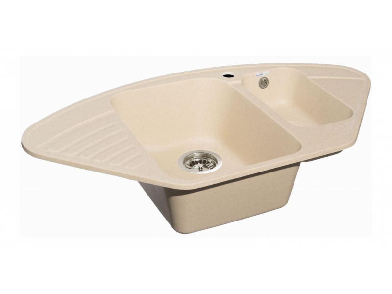 Купить Кухонная мойка GranFest Quarz Z 14, 92.7 x 49.7 см, бежевый