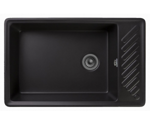 Кухонная мойка GranFest Quarz Z 51, 75.3 x 47.6 см, черный
