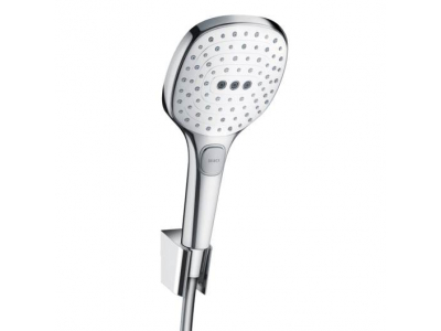 Душевой гарнитур Hansgrohe Raindance Select E 120 Porter Set 26700400, хром/белый