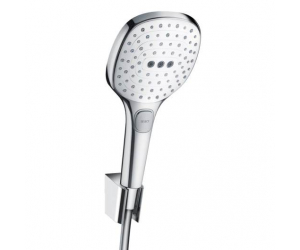 Душевой гарнитур Hansgrohe Raindance Select E 120 Porter Set 26700400, хром/белый