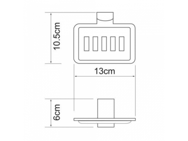 Купить Мыльница-решетка WasserKRAFT Leine 5069WHITE
