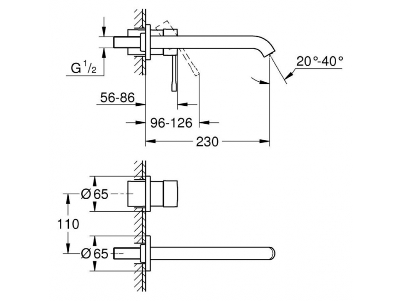 Купить Смеситель Grohe Essence New 19967001 для раковины