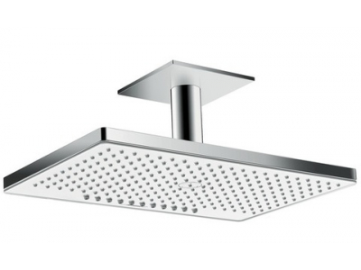 Верхний душ Hansgrohe Rainmaker Select 24012400, 460 x 270 мм, 1 режим струи, с держателем, белый/хром