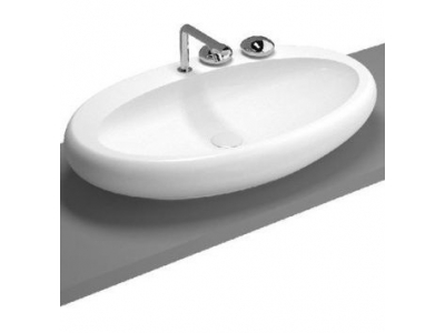 Раковина Vitra Istanbul 4447B003-0871 85 см с 3 отверстиями, цвет белый