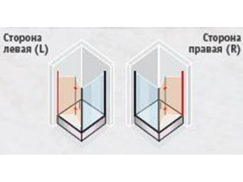 Купить Душевой уголок Vegas Glass GPS-Fis Lux, 90 x 90 x 199.5 см, профиль золото, стекло сатин