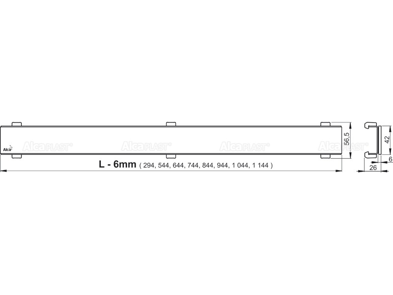 Купить Душевой лоток AlcaPlast APZ106-750 Professional Low