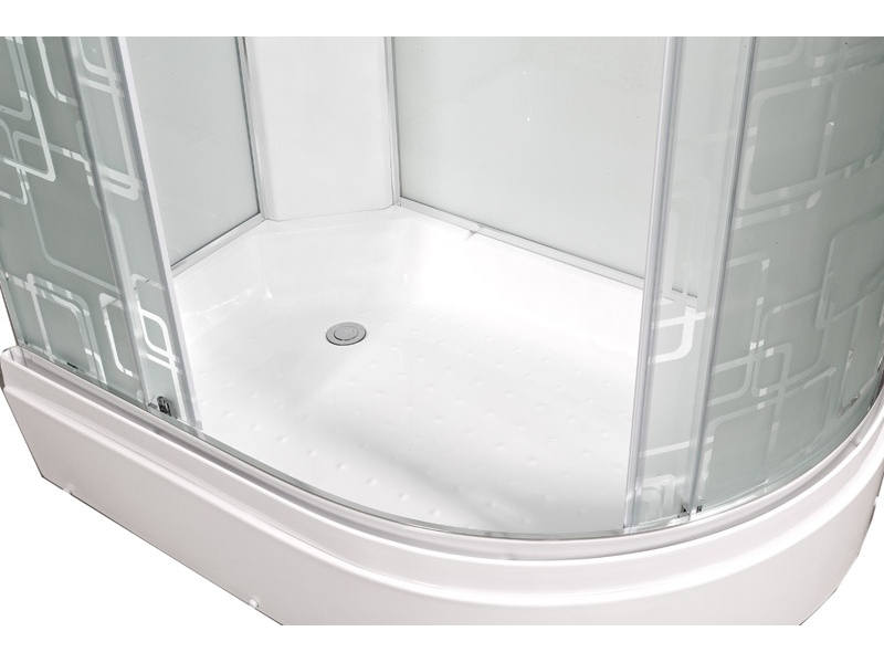 Купить Душевая кабина Deto Em EM2712 L/R LED гм 120 x 80 см, с крышей, с Led подсветкой, с гидромассажем