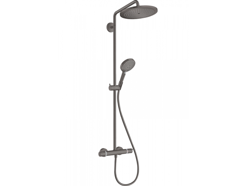 Купить Душевая система Hansgrohe Croma Select S 26890340, термостатическая, чёрный хром