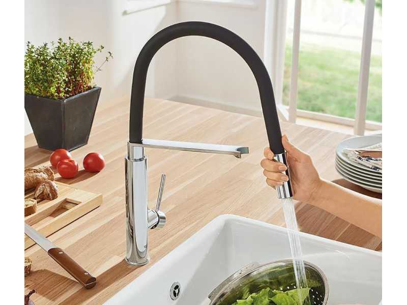 Купить Смеситель Grohe Concetto New 31491000 для кухонной мойки, черный