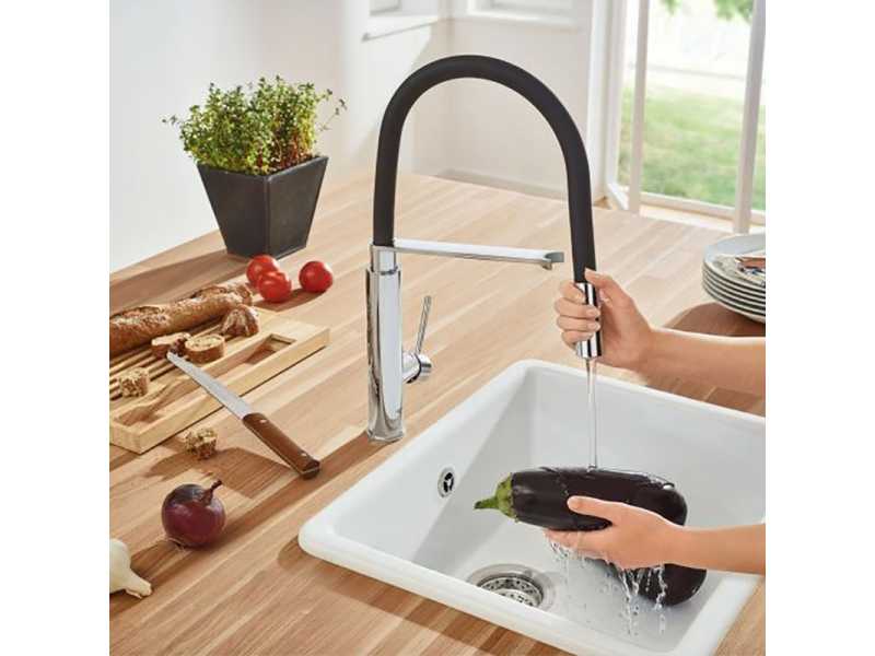 Купить Смеситель Grohe Concetto New 31491000 для кухонной мойки, черный