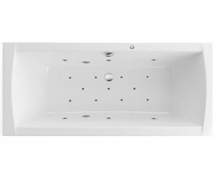 Ванна гидромассажная Excellent Aquaria Lux 180 x 80 см, RELAX, хром, каркас в подарок