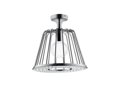 Верхний душ Axor LampShower/Nendo 26032000, 27,5x27,5 см, 1 режим струи, с держателем