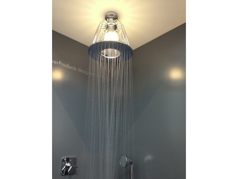 Купить Верхний душ Axor LampShower/Nendo 26032000, 27,5x27,5 см, 1 режим струи, с держателем