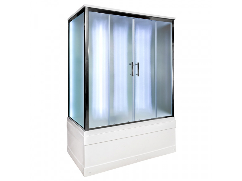 Купить Душевая кабина Deto Em EM4516 LED 160 x 85 см, с крышей, с Led подсветкой