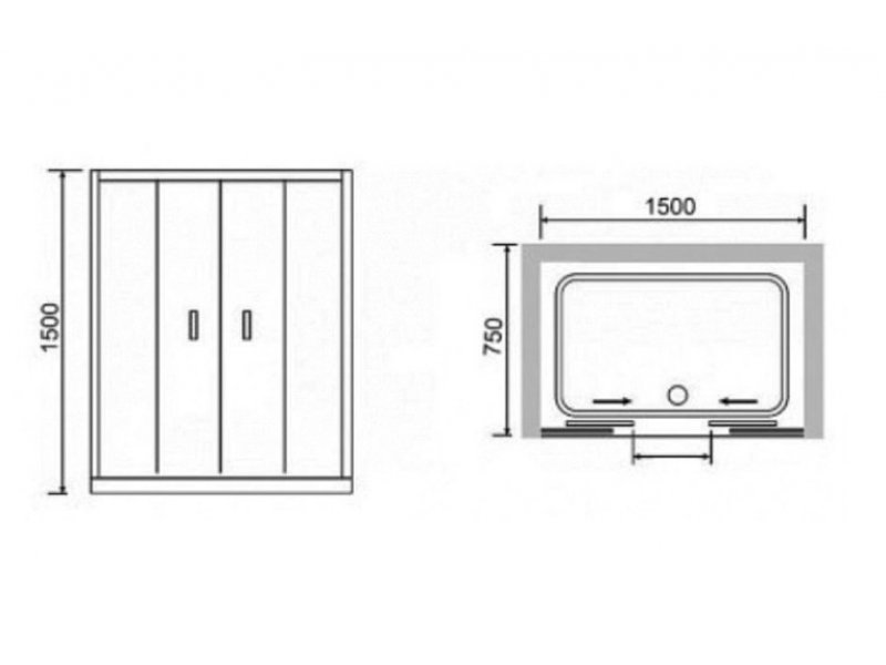 Купить Шторка на ванну RGW SC-91, 011191575-11, 150 x 75 x 150 см стекло прозрачное, хром