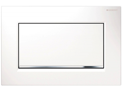 Клавиша Geberit Sigma Type 30 115.893.KJ.1, металл, белый/хром