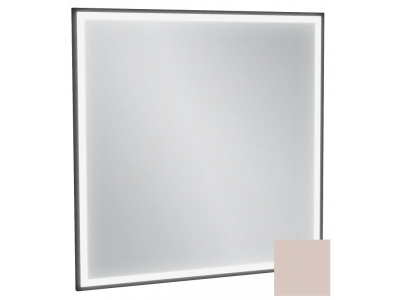 Зеркало Jacob Delafon Allure EB1435-S42, 80 х 80 см, с подсветкой, лакированная рама пыльная роза сатин