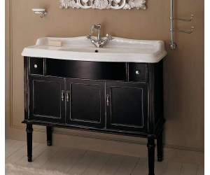 Тумба напольная Labor Legno MILADY MILPL 105 N, под раковину и столешницу, черный, 97,5*52*82 см