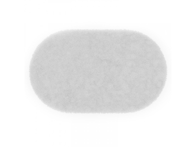 Коврик WasserKraft BM-3940 Bright White напольный, цвет - белый, 60 х 100 см