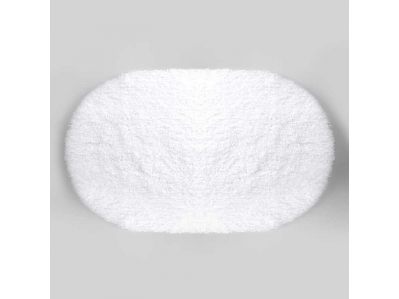 Купить Коврик WasserKraft BM-3940 Bright White напольный, цвет - белый, 60 х 100 см