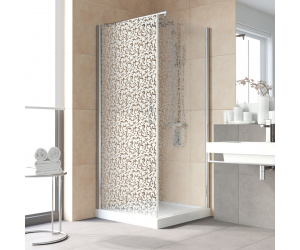 Душевой уголок Vegas Glass EP-Fis Lux, 90 x 90 x 199.5 см, профиль глянцевый хром, стекло фея