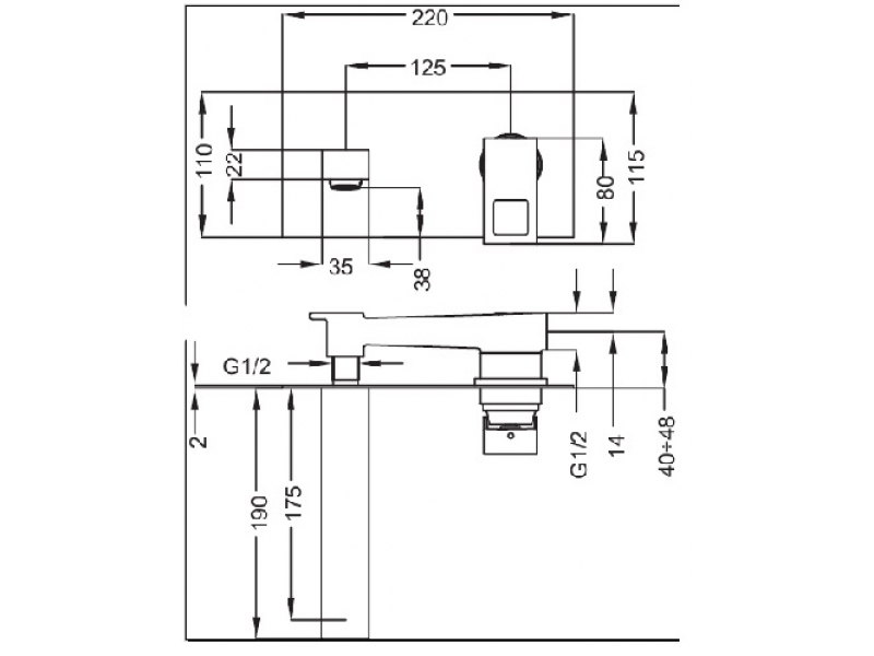 Купить Смеситель Cezares Molveno MOLVENO-BLS2-01-W0 для раковины