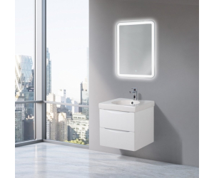 Тумба под раковину BelBagno Fly FLY-500-2C-SO-BL-P, 47,5 х 45 х 45 см, Bianco Lucido/белый глянец