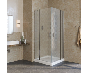 Душевой уголок Vegas Glass EFA Lux, 120 x 120 x 199.5 см, профиль глянцевый хром, стекло ретро