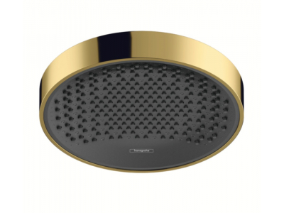 Верхний душ Hansgrohe Rainfinity 26229990, 25 х 25 см, Ecosmart 1 режим струи, без держателя, золото