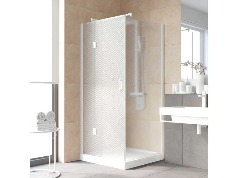 Купить Душевой уголок Vegas Glass AFP-Fis Lux, 120 x 110 x 199.5 см, профиль белый, стекло ретро