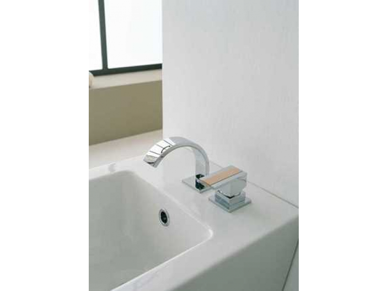 Купить Смеситель Bandini Ice Cube 2 752920SN04LW для биде, матовый никель/ручка венге