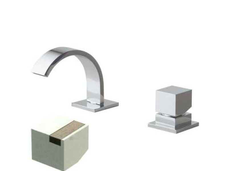 Купить Смеситель Bandini Ice Cube 2 752920SN04LW для биде, матовый никель/ручка венге