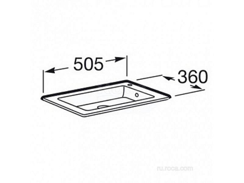 Купить Раковина Roca Debba Unik 50x36 32799J00Y