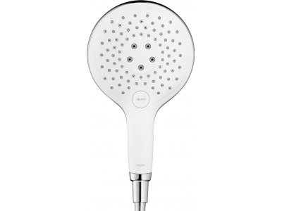 Ручной душ Hansgrohe 28587400 Raindance Select S 150 Air 3, белый/хром