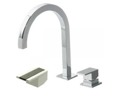 Смеситель Bandini Ice Cube 7507200002LW для раковины, хром/ручка венге
