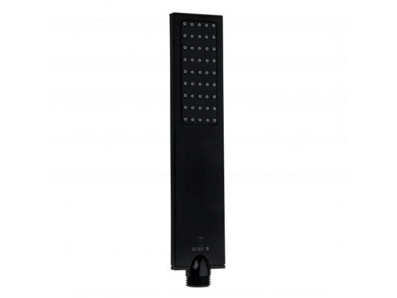 Купить Душевая лейка Bossini Flat One B00270.073, моноструя, черный матовый