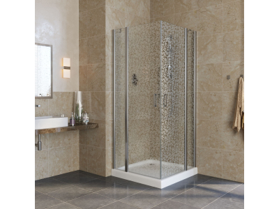 Душевой уголок Vegas Glass EFA Lux, 110 x 110 x 199.5 см, профиль глянцевый хром, стекло фея