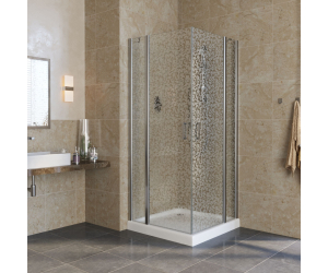 Душевой уголок Vegas Glass EFA Lux, 110 x 110 x 199.5 см, профиль глянцевый хром, стекло фея